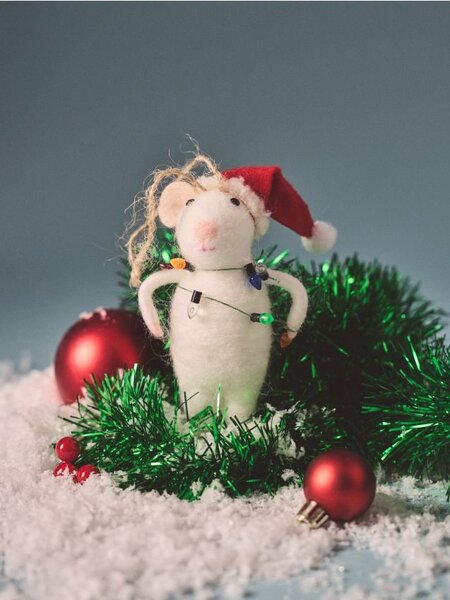 Sinsay - Коледна украса във формата на мишка - многоцветен