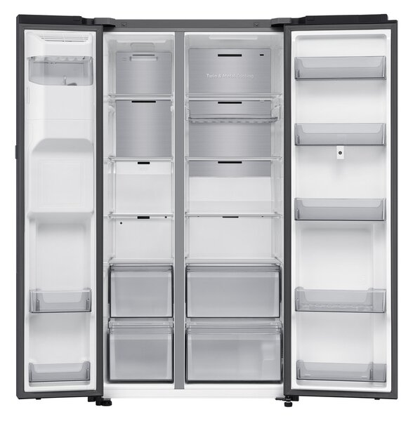 Хладилник Samsung Family Hub RS90F66BEF SBS 614 л. Черен