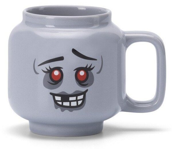 Сива керамична детска чаша за лате 255 ml Zombie – LEGO®