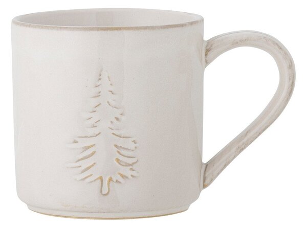 Кремава глинена чаша с коледен мотив 300 ml Winter – Bloomingville