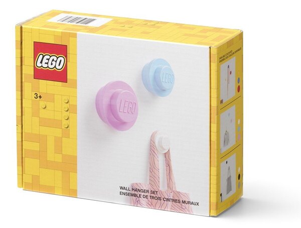 Стенни пластмасови комплект куки 3 бр. – LEGO®