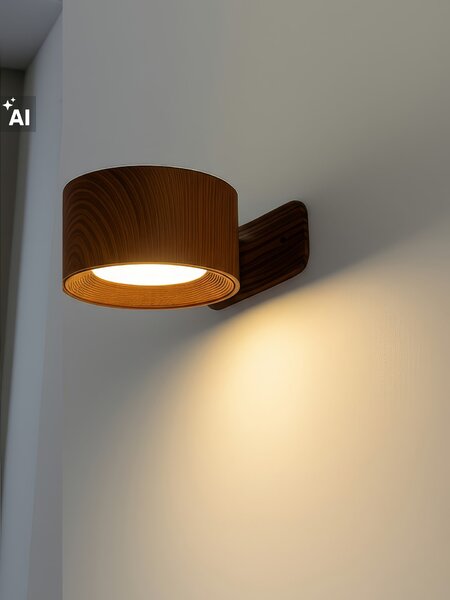 Sinsay - Самозалепваща LED стенна лампа - бежово