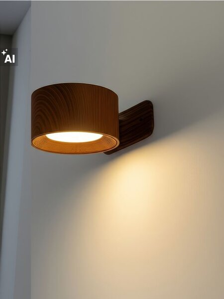 Sinsay - Самозалепваща LED стенна лампа - бежово