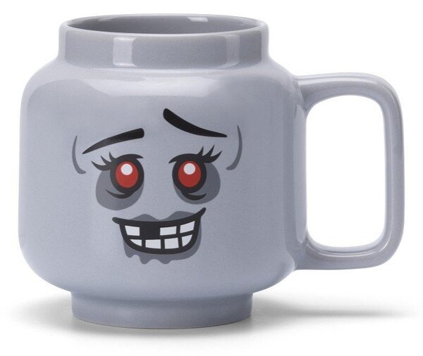 Сива керамична детска чаша за лате 530 ml Zombie – LEGO®