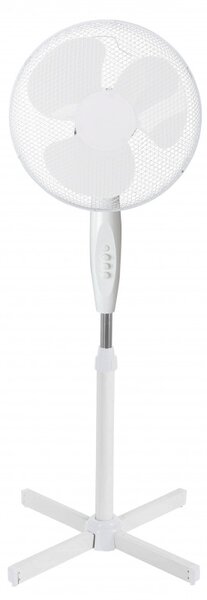 Вентилатор Elite EHSF-0365, 45W, 40 см, 3 скорости, 3 перки, Стоманена решетка, Бял