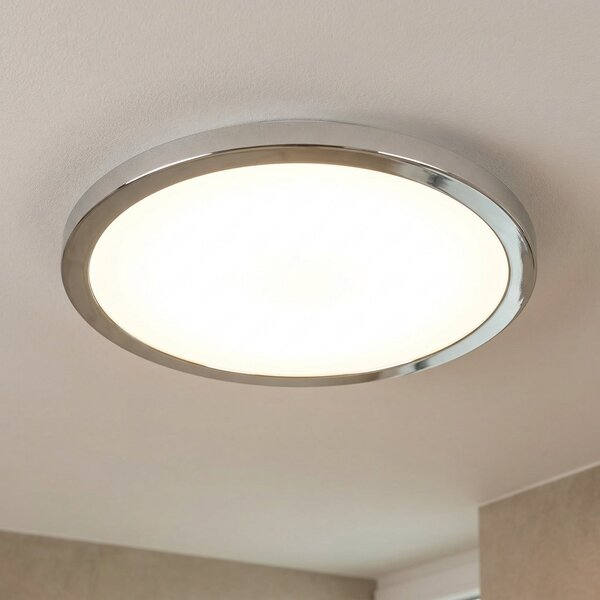 LIGHTME LED осветление за таван Aqua Ø30.2cm хром, Металик, Баня, Метал, Модерен