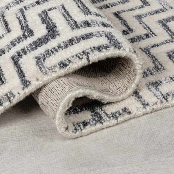 Сива пътека 80x300 cm Rhett – Flair Rugs