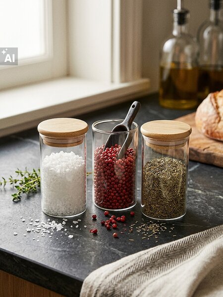 Sinsay - Комплект кутии за съхранение на храна с капаци 3 pack - clear