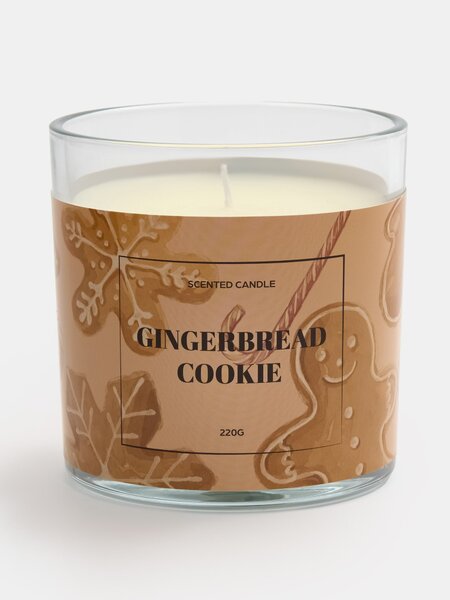 Sinsay - Ароматна свещ Gingerbread cookies - бежово