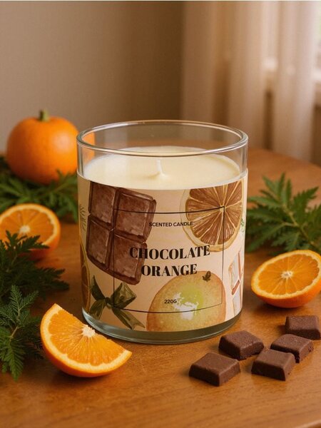 Sinsay - Ароматна свещ Chockolate orange - opaнжeв