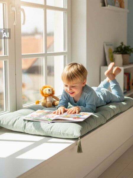Sinsay - Капитонирана декоративна възглавница - бледотюркоазено