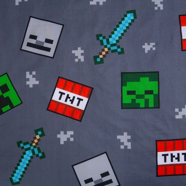 Единично памучно детско спално бельо 140x200 cm Minecraft "We got this" – Jerry Fabrics