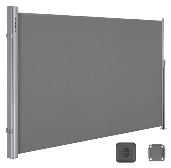 Странична тента Songmics Сива 180x350 см