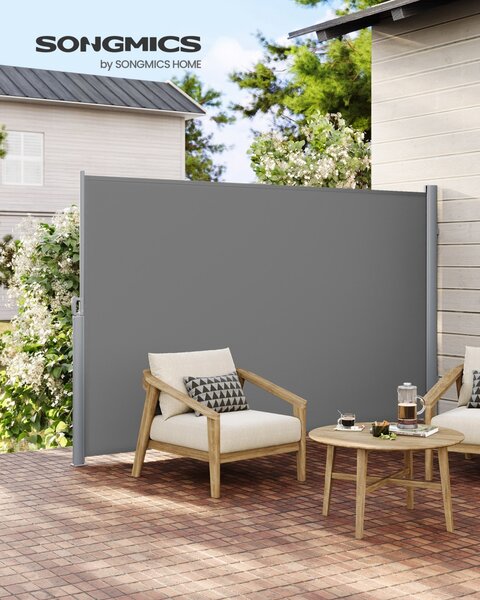Странична тента Songmics Сива 180x350 см