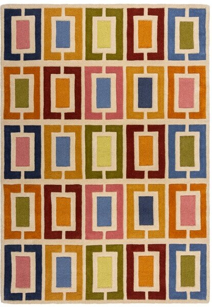 Килим Илюзия Ретро Блокове Ретро Блокове Многоцветни 80X150 cm, Flair Rugs