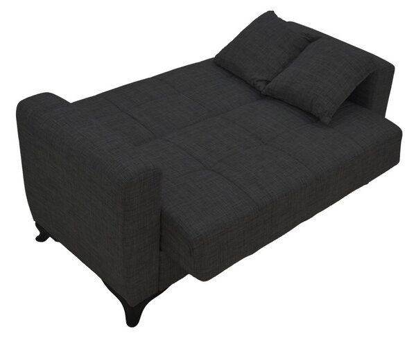 Двуместен диван с място за съхранение Modesto Pako Pako World Black 155x85x80 cm