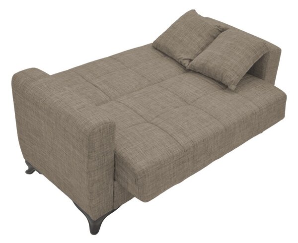 Двуместен диван с място за съхранение Modesto Pako Pako World Светлокафяв 155x85x80 cm