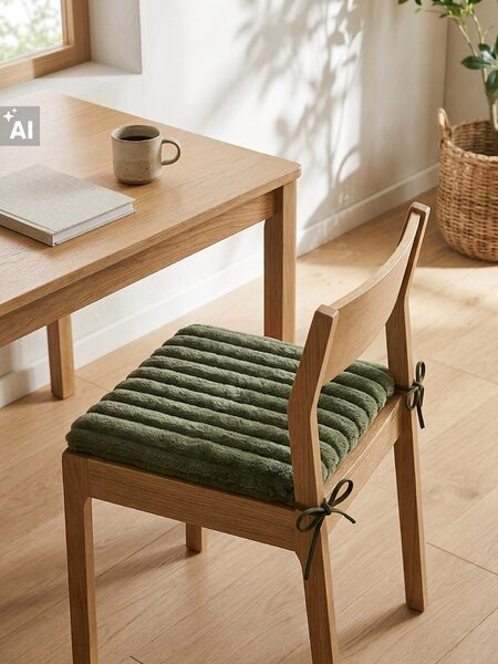 Sinsay - Релефна възглавница за стол от изкуствена кожа - зeлeн