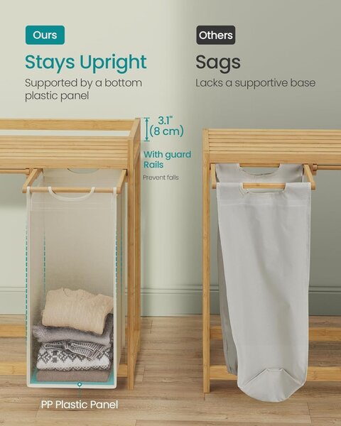 Songmics Crem Кош за пране Songmics 97,9x33x78 cm