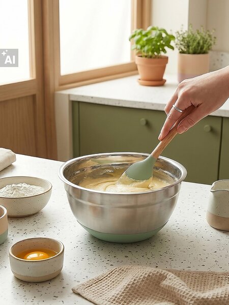 Sinsay - Купа от неръждаема стомана със силиконова основа - светлозелено