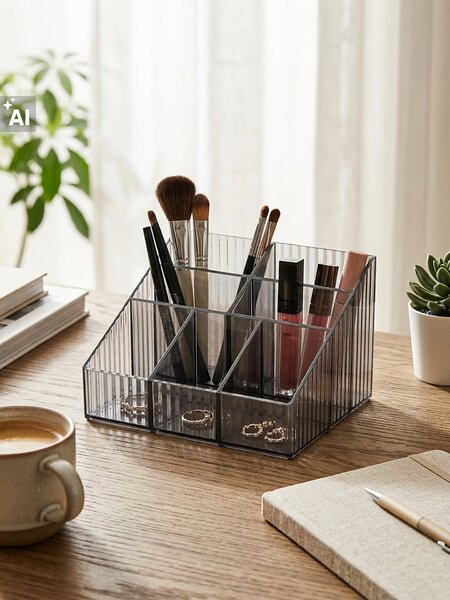 Sinsay - Рифлен контейнер за съхранение - тъмносиво