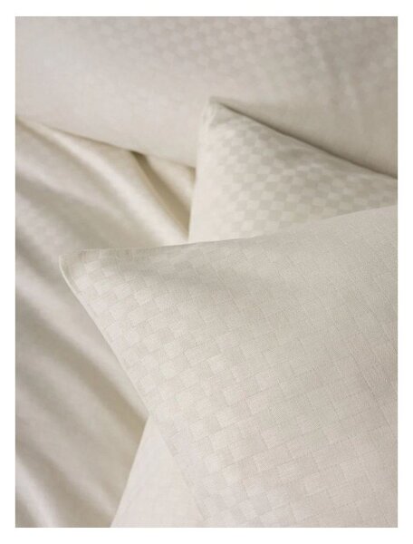 Бежово единично спално бельо от памук Renforcé 140x200 cm Checkered – Mila Home Luxury