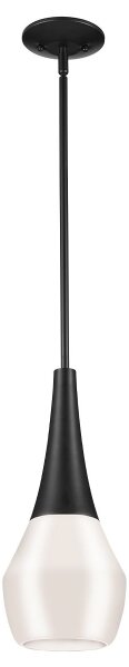 Kichler KL-DEELA-P-BK - Пендел на тръба DEELA 1xE27/60W/230V, диаметър 17,8 см, черен