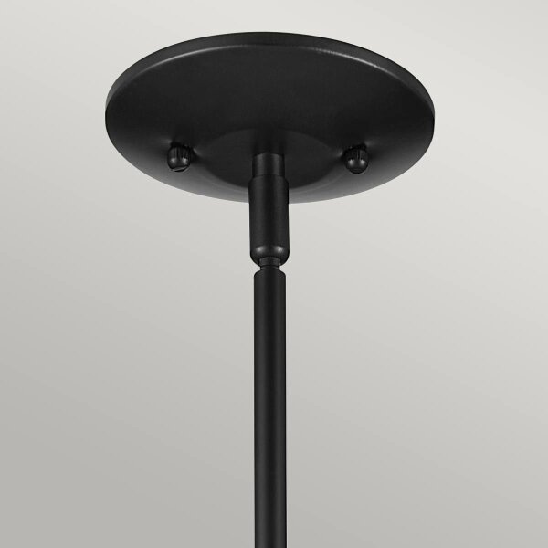 Kichler KL-DEELA-P-BK - Пендел на тръба DEELA 1xE27/60W/230V, диаметър 17,8 см, черен