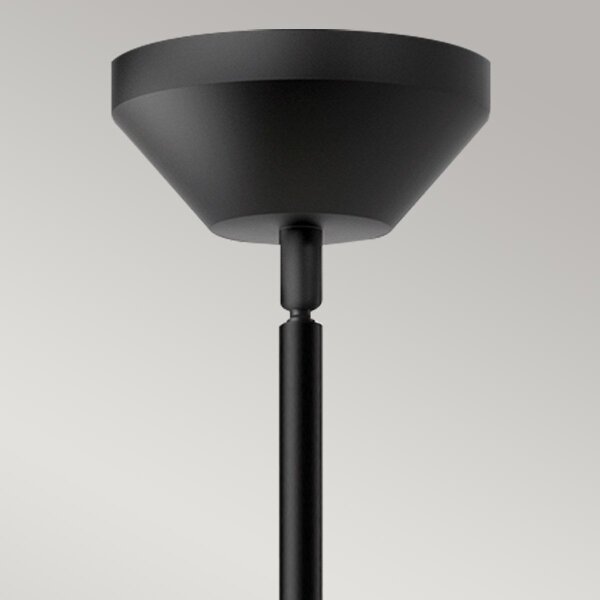 Alora Mood ALM-HALSTON-P-M-BK - Полилей на прът HALSTON 1xE27/60W/230V черен