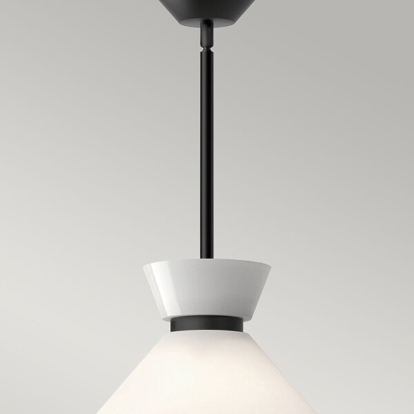 Alora Mood ALM-HALSTON-P-M-BK - Полилей на прът HALSTON 1xE27/60W/230V черен