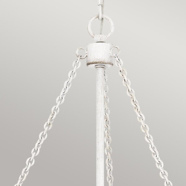 Quoizel QZ-WAYLON-4P-AWH - Полилей с верига WAYLON 4xE27/60W/230V диаметър 50,4 см