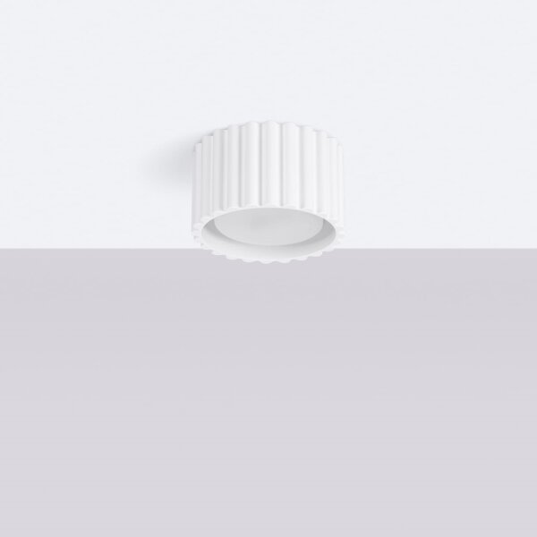 Sollux SL.1782 - Точково осветително тяло AURA 1xGX53/10W/230V 6 см бяло