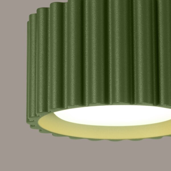 Sollux SL.1797 - Точково осветително тяло AURA 1xGX53/10W/230V 6 см зелено