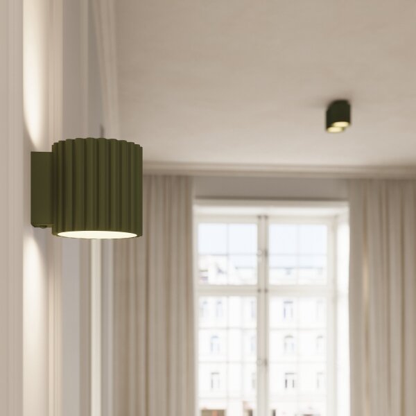 Sollux SL.1795 - Точково осветително тяло AURA 2xGU10/10W/230V зелено