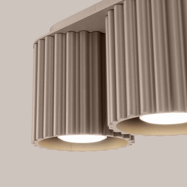 Sollux SL.1815 - Точково осветително тяло AURA, 2 x GU10, 10 W, 230 V, таупе