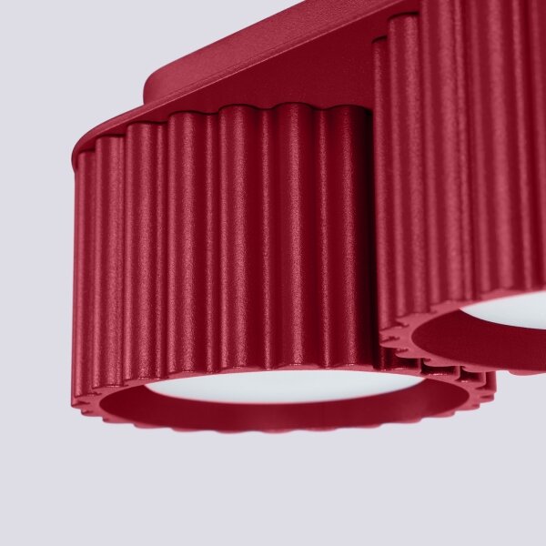 Sollux SL.1823 - точково осветително тяло AURA 2xGX53/10W/230V, червено