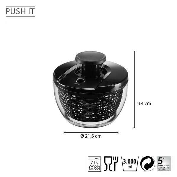 GEFU Центрофуга за салата PUSH IT - Ø 21,5 см