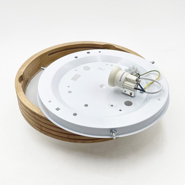 Brilagi - LED таванен плафон CARVALHO MODERN SLIM 1xE27/60W/230V Ø 27,5 см дъб