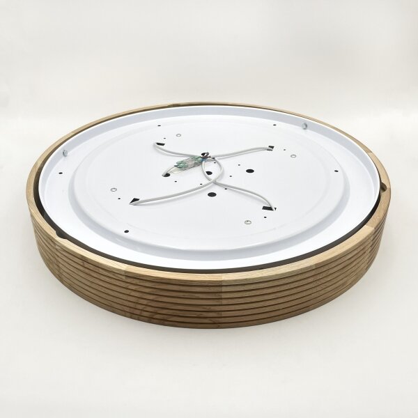 Brilagi - LED таванен плафон CARVALHO MODERN 4xE27/60W/230V дъб Ø 57,5 см