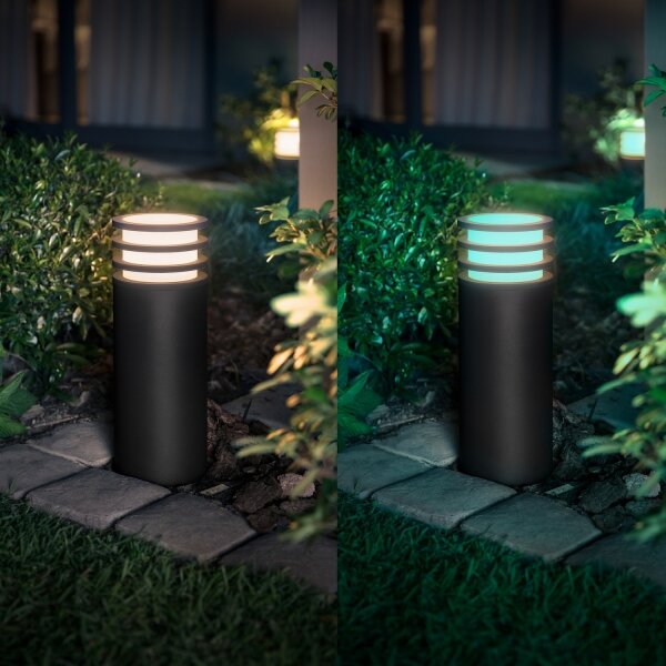 Philips - LED RGB димируема външна лампа Hue LUCCA 1xE27/8,1W/230V IP44