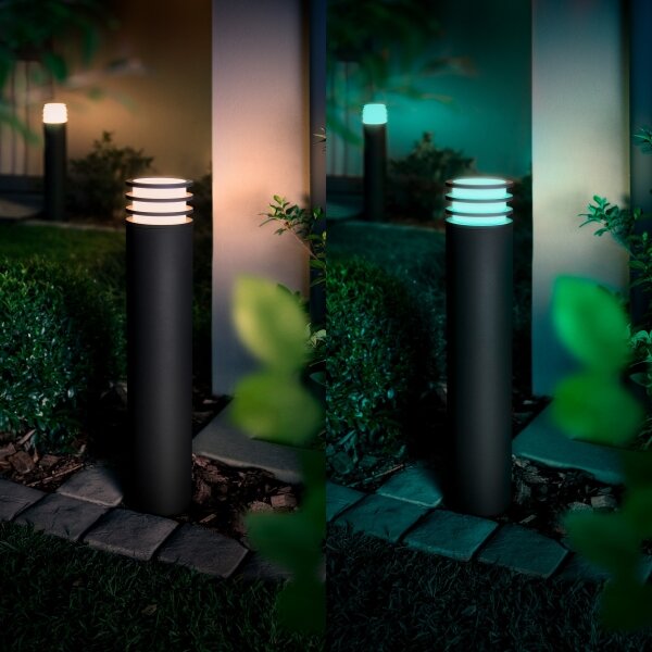 Philips - LED RGB димируема външна лампа Hue LUCCA 1xE27/8,1W/230V IP44