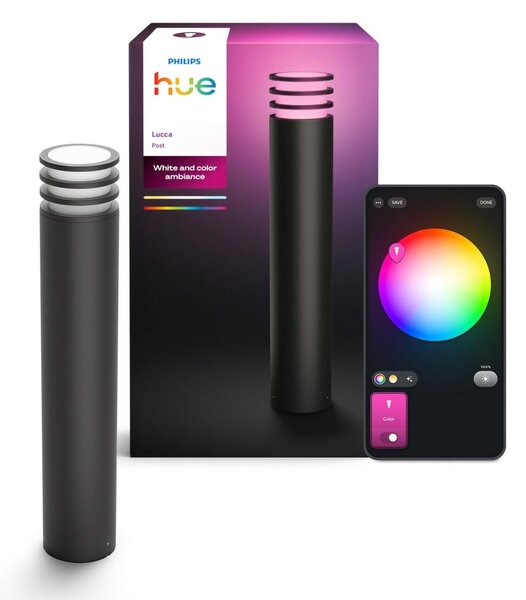 Philips - LED RGB димируема външна лампа Hue LUCCA 1xE27/8,1W/230V IP44