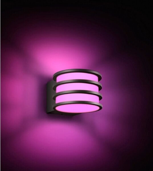 Philips - LED RGB димируема външна стенна лампа Hue LUCCA 1xE27/8,1W/230V IP44