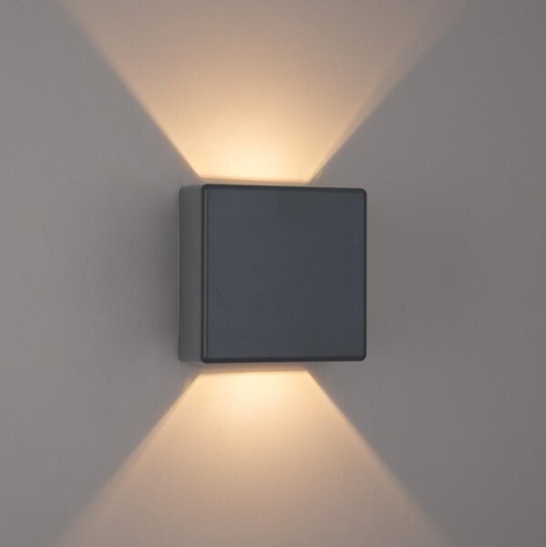 Brilagi - LED външно стенно осветително тяло DOUBLERAY LED/6W/230V антрацит IP54