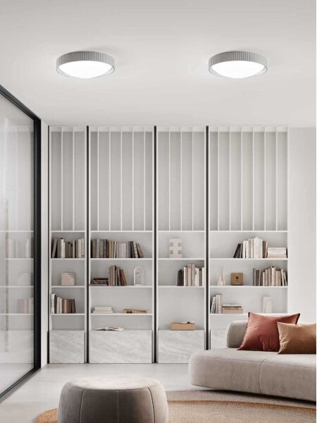 Ondaluce - LED таванно осветително тяло CONCRETE LED/20W/230V диаметър 41 см бетон/сив
