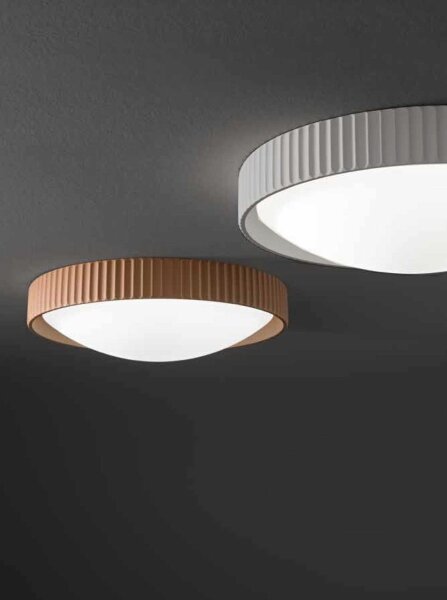 Ondaluce - LED таванно осветително тяло CONCRETE LED/20W/230V диаметър 41 см бетон/сив