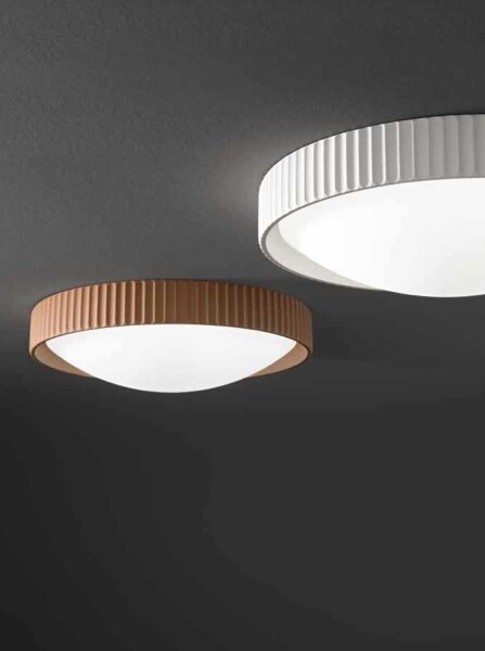 Ondaluce - LED таванно осветително тяло CONCRETE LED/20W/230V Ø 41 см бетон/кафяв