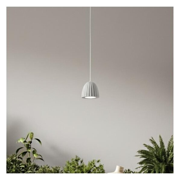 Ondaluce - Подвесна лампа на кабел CONCRETE 1xGU10/7,5W/230V Ø 10,5 см бетон/сив