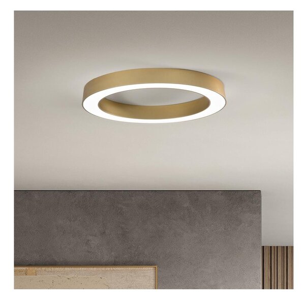 Ondaluce - LED таванно осветително тяло GLOBUS с възможност за димиране LED/40W/230V Ø 60 см златисто