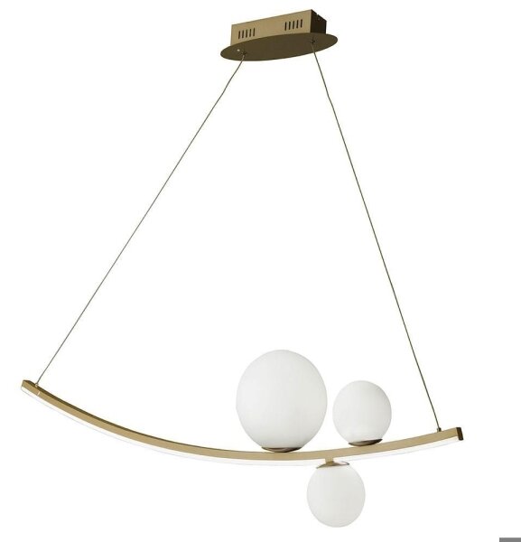 Ondaluce - LED димируем полилей на кабел ALTALENA LED/48W/230V златен/бял